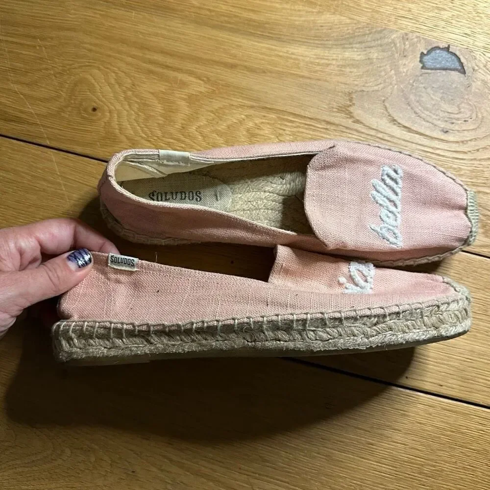 Soludos ciao bella espadrilles slip on pink